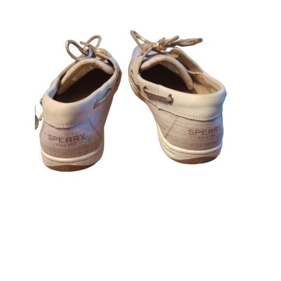 Sperry Top-Sider  Women's Size 10  Pink & Tan Sparkly Boat Shoes - Picture 4 of 5